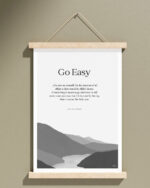 Go Easy — Canvas Wall Hanger